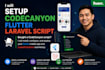 setup codecanyon flutter laravel script