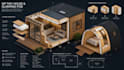 draft adu floor plans, glamping pod cad and tiny house sip plans