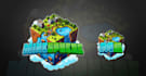 design a custom fantasy, rpg, sci fi animated game logo, minecraft server log