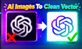 convert your ai generated image or logo to clean scalable vector svg eps