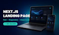 build a fast responsive nextjs landing page with clean code