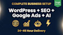 complete  business setup with SEO google ads and automation