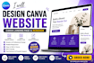 design canva website, canva landing page, and canva website redesign