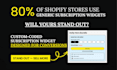 design a custom shopify subscription widget for your store