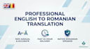 professionally translate english to romanian and vice versa