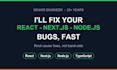 fix bugs and issues in your react, nextjs or nodejs web app
