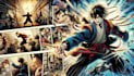 illustrate manga panels and comic book pages