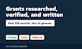 grant research and grant writing
