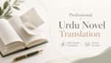 provide professional urdu novel translation