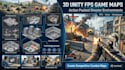 design 3d unity fps game map, action game map, 3d battle map, 3d multiplayer map