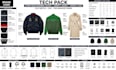 create streetwear bomber jacket trench coats tech pack for manufacturing