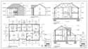 design residential floor plan with dimentions, elevations, sections in autocad
