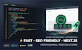 build a fast SEO friendly nextjs website or web app