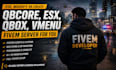 fix, modify or create a qbcore, esx, qbox, vmenu fivem server for you