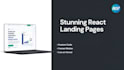 build a modern animated react landing page for saas startups
