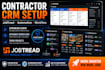 setup contractor CRM, jobtread CRM, workflow automation system
