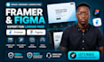 do framer website and figma expert, framer redesign, clone, design landing page