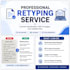 retype PDF, scanned documents, and images into word