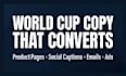 write high converting world cup 2026 ecommerce copy for your store