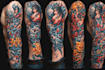 design a profesional trash polka tattoo