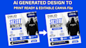 convert ai generated design into editable canva file