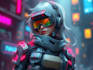 design cyberpunk character, original character design