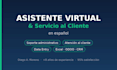 todo como tu asistente virtual y de servicio al cliente en español