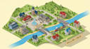 draw vector map or isometric map in illustrator