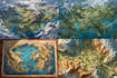 illustrate a custom dnd rpg fantasy map illustration