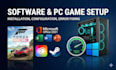 install setup and fix errors for any software or pc games