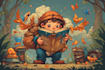 create a cute character for children book