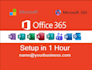 setup microsoft 365 for your domain in 1 hour