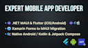 develop mobile apps using net maui flutter and kotlin
