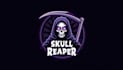 create beautiful skull reaper mascot logo in my style