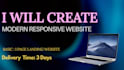 create responsive website using HTML, CSS and react
