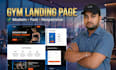 build a modern responsive gym landing page