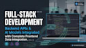 develop a full stack web application and ai integration