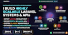 develop a laravel web application, website or admin dashboard