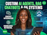 build a custom ai agents, ai chatbots, chatkit, and rag