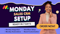 setup monday com automation monday com sales crm monday com project