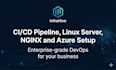 set up devops infrastructure with jenkins nginx docker and azure