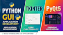 build modern desktop gui applications using pyqt5 or tkinter