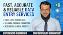 do medical research data entry into excel