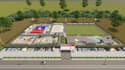 revamp modern mini park,children recreational space design, playground rendering