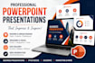 create a professional powerpoint presentation for students and businesses