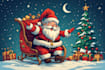 do unique christmas cartoon caricature