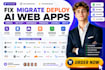 fix migrate deploy vercel, netlify, supabase, firebase, lovable replit ai webapp