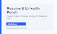 polish and proofread your resume and linkedin profile