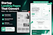 design a framer landing page for startups