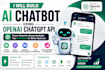 build ai chatbot using openai chatgpt API